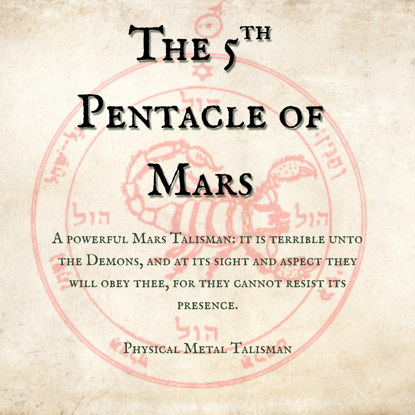 The 5th Pentacle of Mars