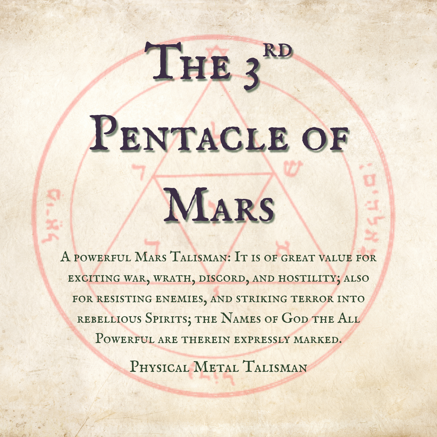 The 3rd Pentacle of Mars