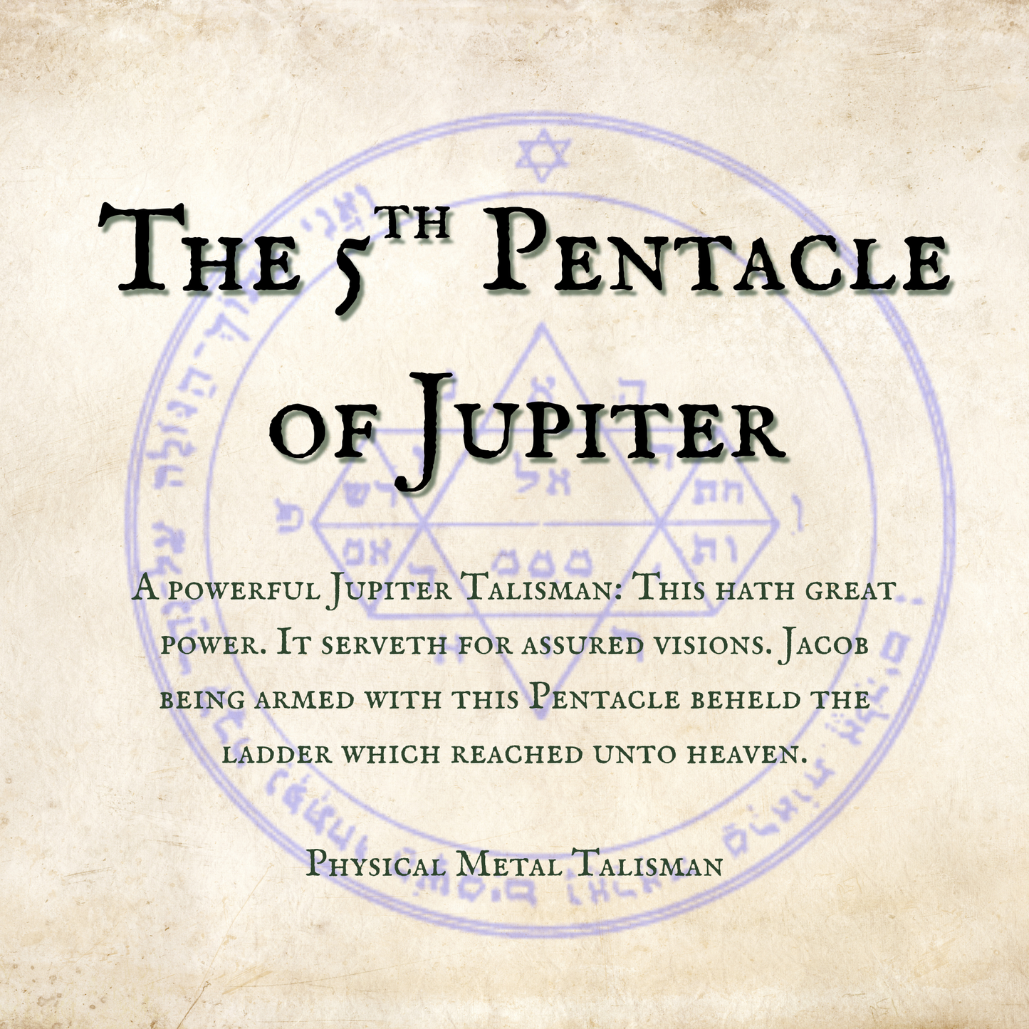 The 5th Pentacle of Jupiter