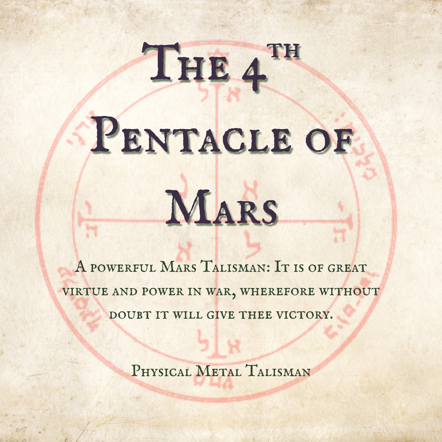 The 4th Pentacle of Mars
