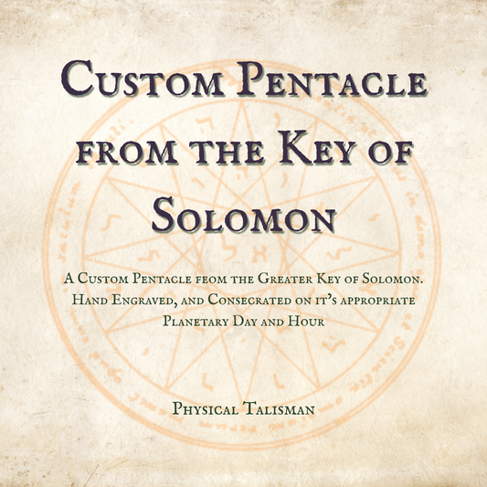 Custom Pentacle from the Key of Solomon