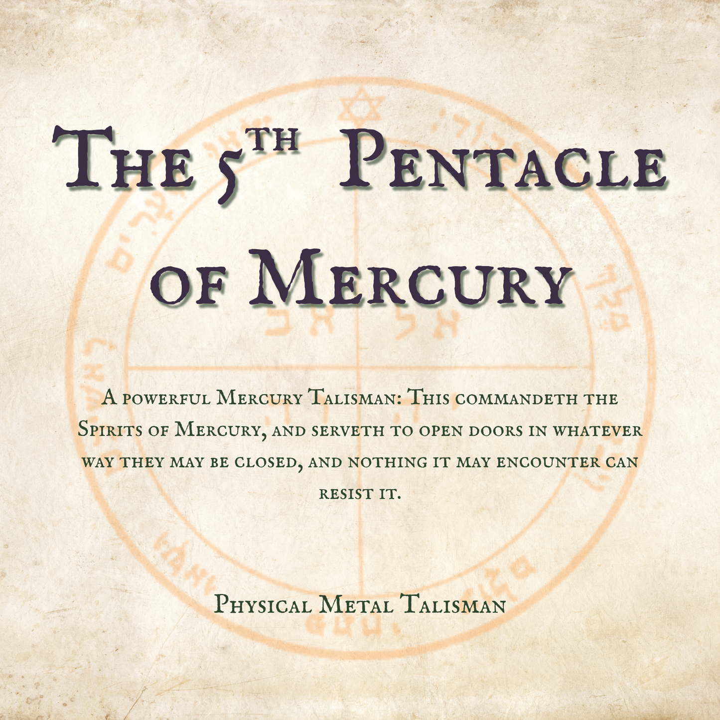 The 5th Pentacle of Mercury