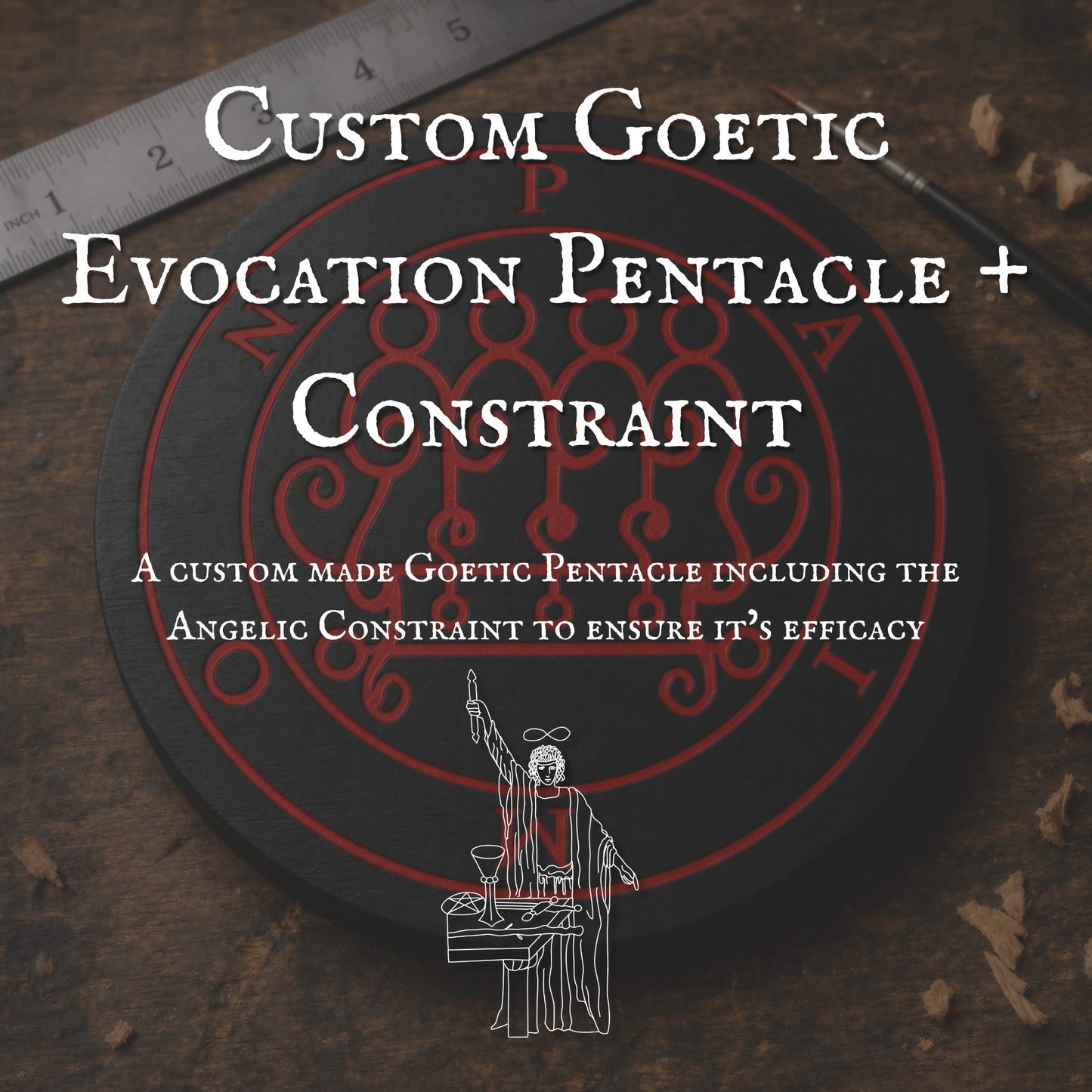 Custom Goetic Evocation Pentacle + Restraint